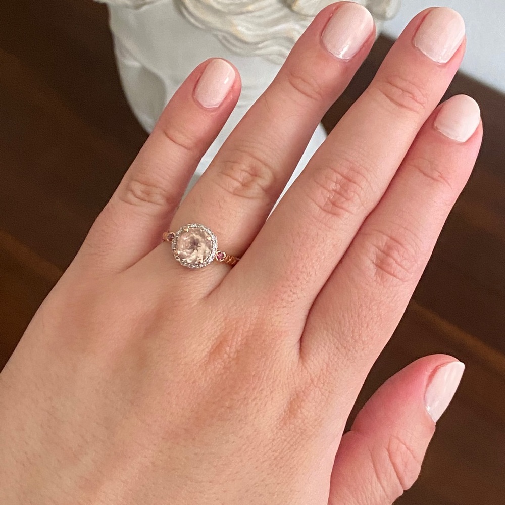 Morganite 14k Rose gold Ring - Earthly Treasures Jared Galleria